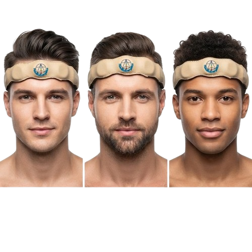 Diadema De Imanes Biomagnetismo Forrada En Piel Ajustable