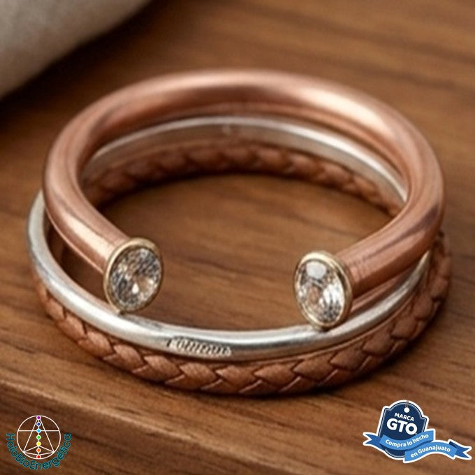 Pulsera Brazalete De Cobre Para Mujer 16 Cm