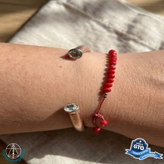 Pulsera Brazalete De Cobre Para Mujer 16 Cm