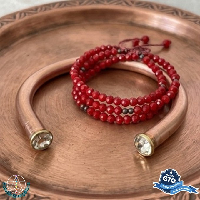 Pulsera Brazalete De Cobre Para Mujer 16 Cm