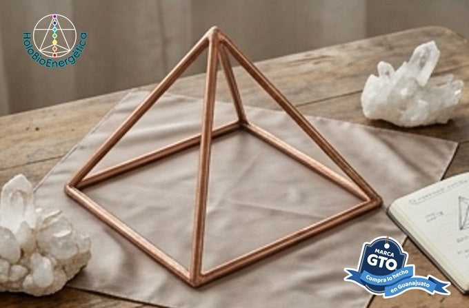 Piramide De Cobre 25 Cm X 25 Cm X 20 Cm Energia Piramidal