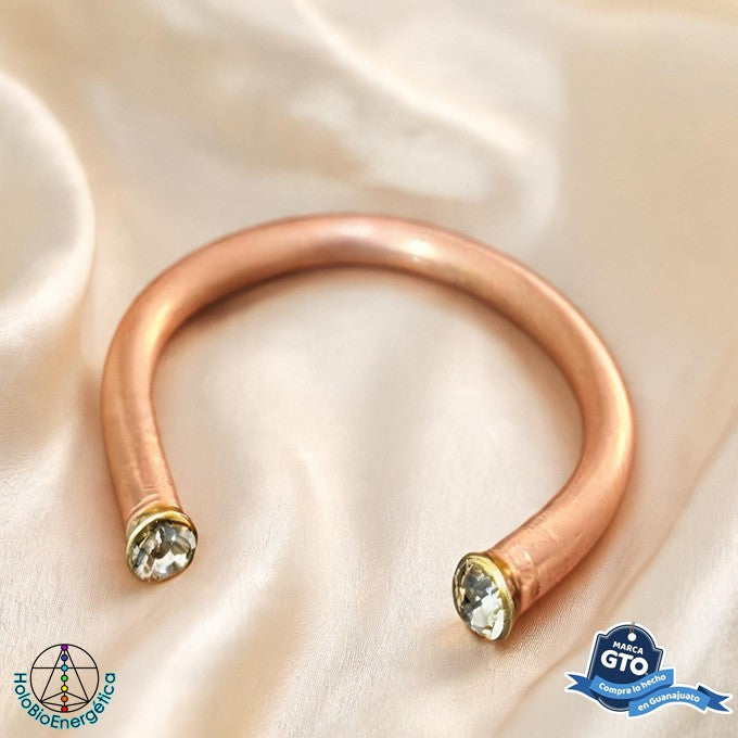 Pulsera Brazalete De Cobre Para Mujer 16 Cm