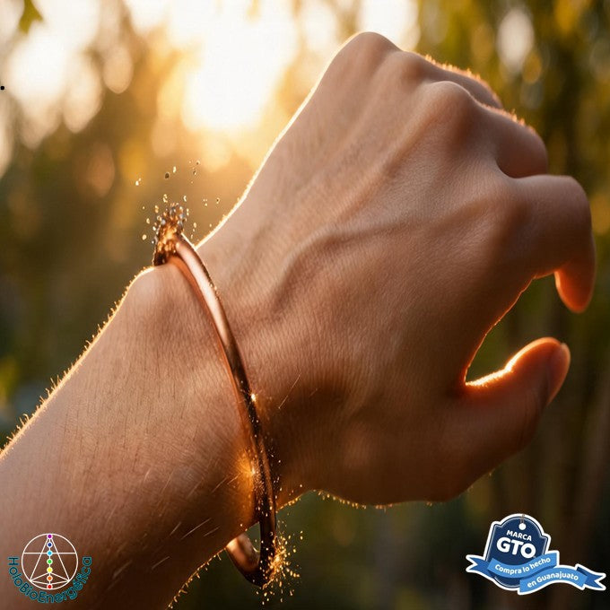 Pulsera Brazalete De Cobre Para Mujer 16 Cm