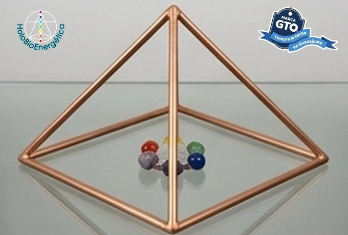 Piramide De Cobre 25 Cm X 25 Cm X 20 Cm Energia Piramidal