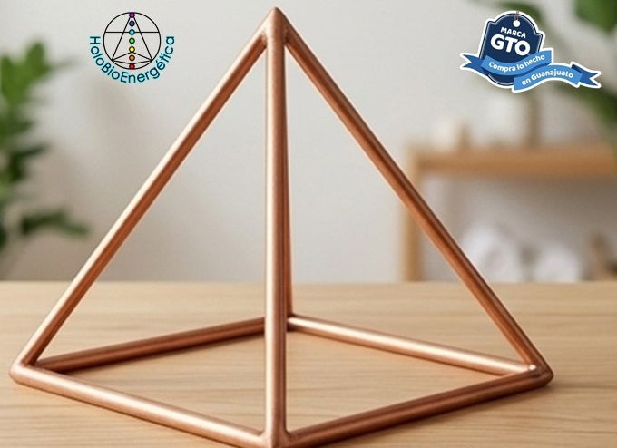 Piramide De Cobre 25 Cm X 25 Cm X 20 Cm Energia Piramidal